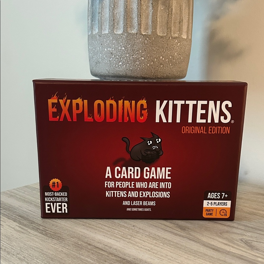 Exploding Kittens Original Edition Card Game - Red